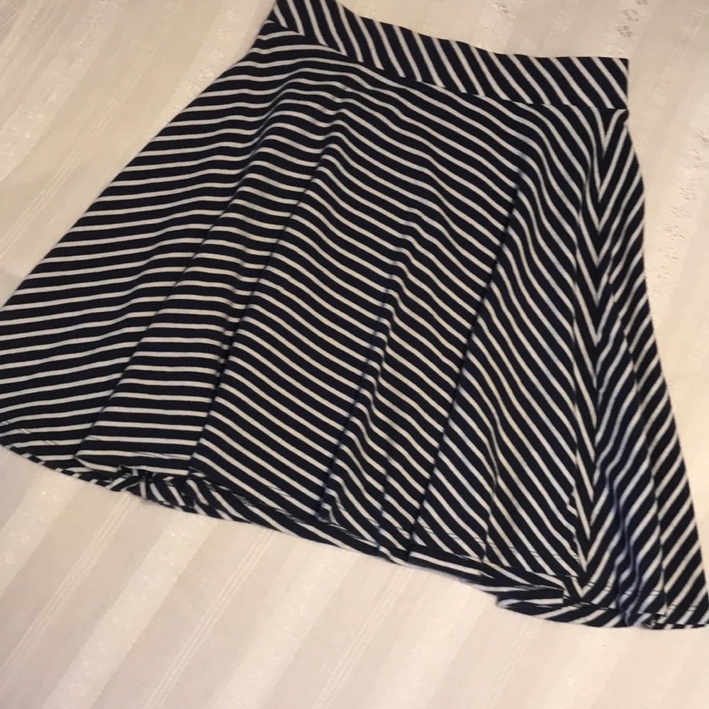 Ladies SO Blue/White Stripe Skirt